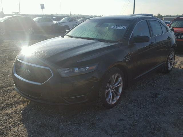 1FAHP2KT2DG229073 - 2013 FORD TAURUS SHO BLACK photo 2