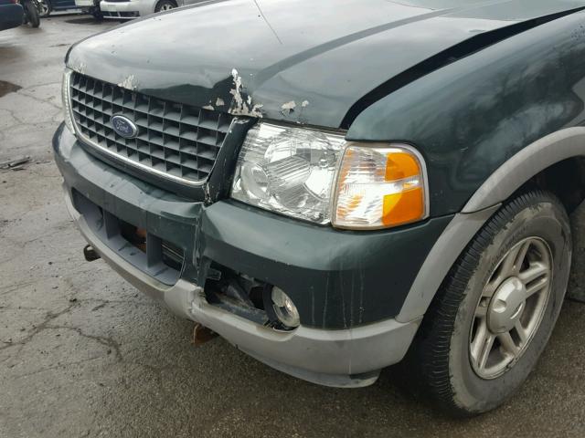 1FMZU73K92ZC81629 - 2002 FORD EXPLORER X GREEN photo 9