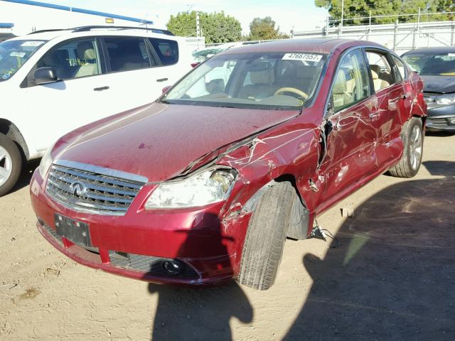 JNKAY01F46M261227 - 2006 INFINITI M35 BASE RED photo 2