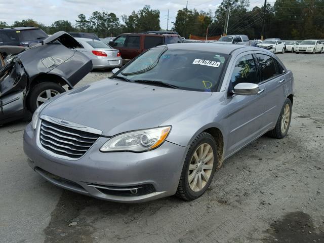 1C3CCBCG7DN559177 - 2013 CHRYSLER 200 LIMITE SILVER photo 2