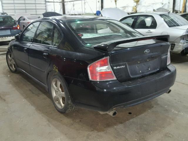 4S3BL626467220181 - 2006 SUBARU LEGACY 2.5 BLACK photo 3