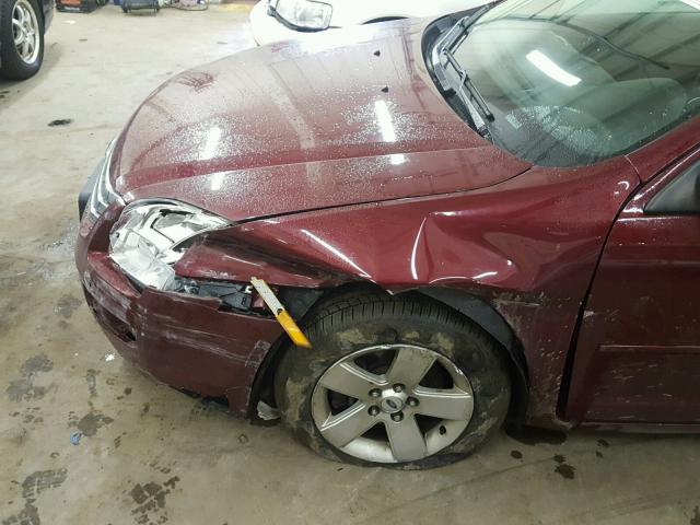 3FAHP07ZX7R132895 - 2007 FORD FUSION SE MAROON photo 9