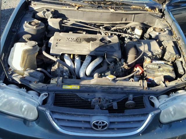 2T1BR12E52C574955 - 2002 TOYOTA COROLLA CE GREEN photo 7