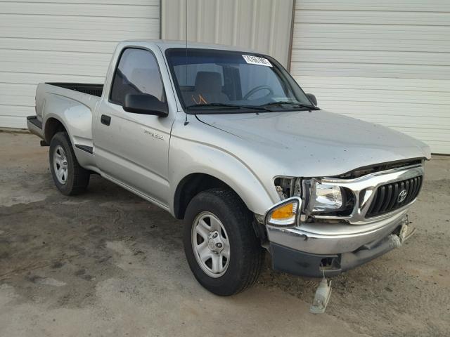 5TENL42N11Z735388 - 2001 TOYOTA TACOMA GRAY photo 1