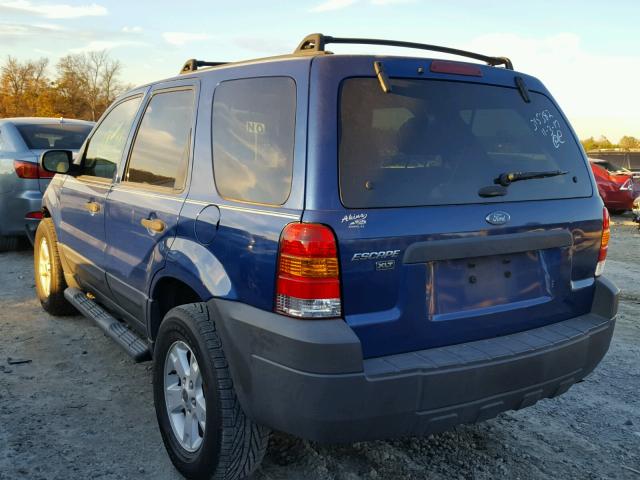 1FMCU03Z47KB82100 - 2007 FORD ESCAPE XLT BLUE photo 3