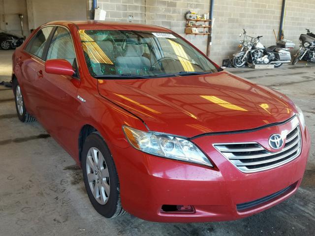 4T1BB46K38U048403 - 2008 TOYOTA CAMRY HYBR RED photo 1