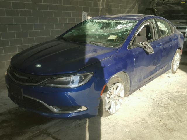 1C3CCCAB5FN579055 - 2015 CHRYSLER 200 LIMITE BLUE photo 2