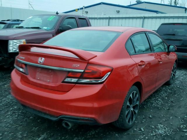 2HGFB6E56DH700538 - 2013 HONDA CIVIC SI RED photo 4