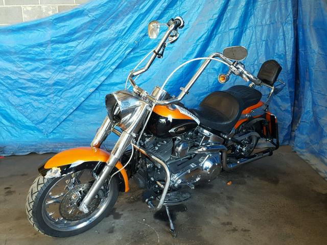 1HD1BMY413Y066008 - 2003 HARLEY-DAVIDSON FLSTF ANNI ORANGE photo 2