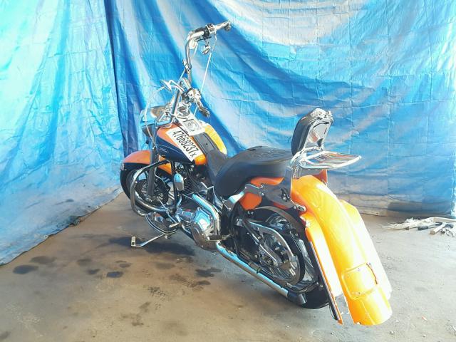 1HD1BMY413Y066008 - 2003 HARLEY-DAVIDSON FLSTF ANNI ORANGE photo 3