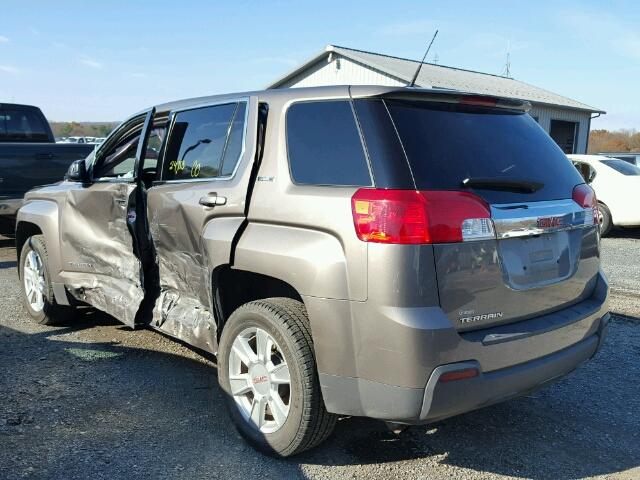 2GKALMEK9C6284046 - 2012 GMC TERRAIN SL GRAY photo 3