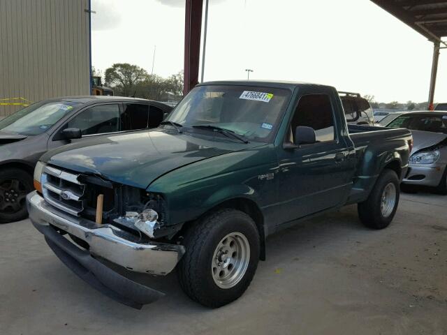 1FTYR10C1XPA78071 - 1999 FORD RANGER GREEN photo 2