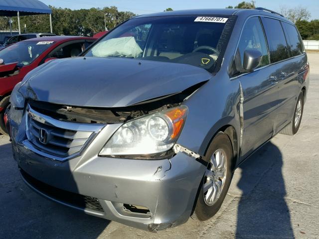 5FNRL38488B010604 - 2008 HONDA ODYSSEY EX SILVER photo 2