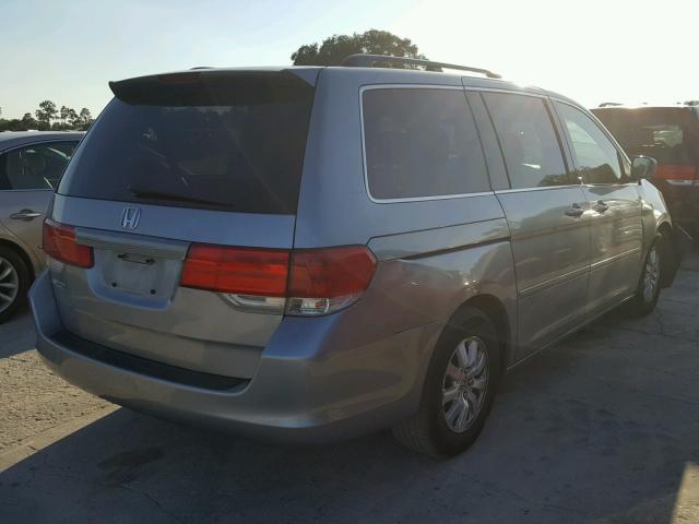 5FNRL38488B010604 - 2008 HONDA ODYSSEY EX SILVER photo 4