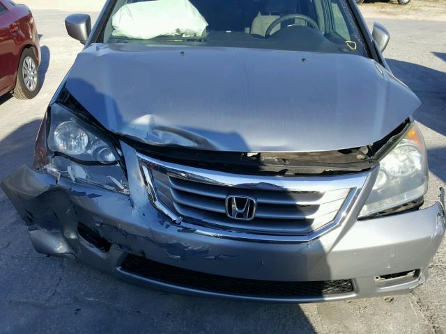 5FNRL38488B010604 - 2008 HONDA ODYSSEY EX SILVER photo 9