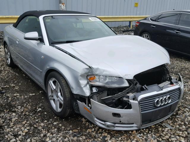 WAUAF48H67K032323 - 2007 AUDI A4 2.0T CA SILVER photo 1