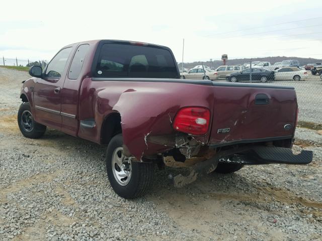 1FTZX0764WKB88578 - 1998 FORD F150 BURGUNDY photo 3