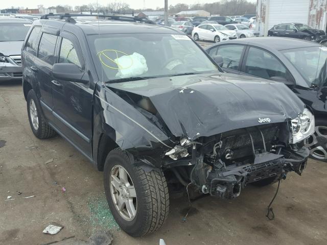 1J8GR48K57C576413 - 2007 JEEP GRAND CHER BLACK photo 1