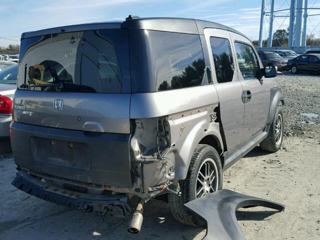 5J6YH28645L022874 - 2005 HONDA ELEMENT EX GRAY photo 4