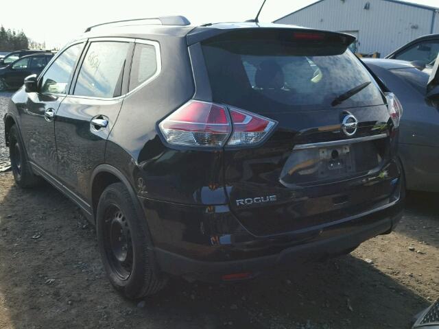 5N1AT2MT2EC848054 - 2014 NISSAN ROGUE S BLACK photo 3