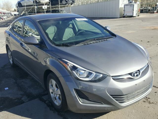 5NPDH4AEXEH470493 - 2014 HYUNDAI ELANTRA SE GRAY photo 1