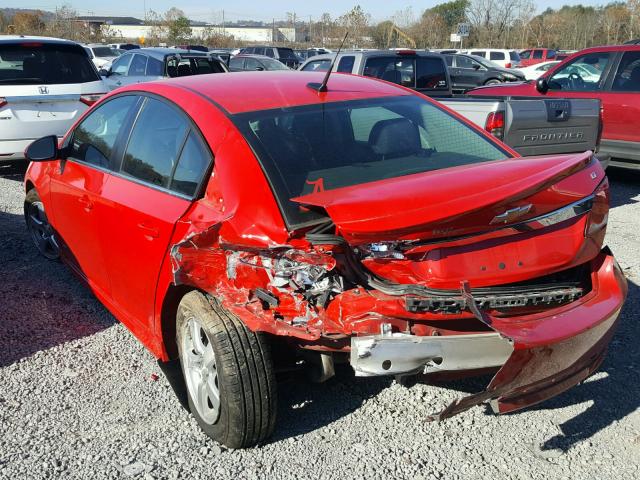 1G1PC5SB0E7187670 - 2014 CHEVROLET CRUZE LT RED photo 3