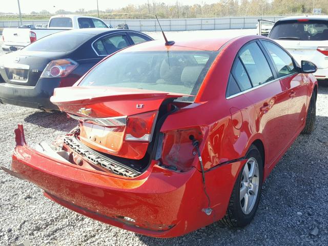 1G1PC5SB0E7187670 - 2014 CHEVROLET CRUZE LT RED photo 4