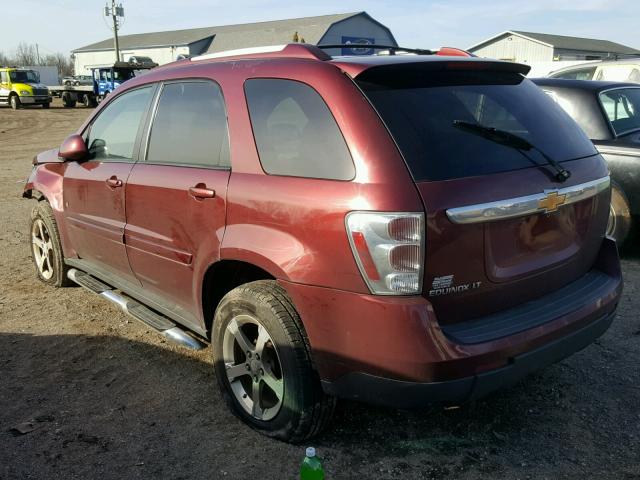 2CNDL63F476239236 - 2007 CHEVROLET EQUINOX LT BURGUNDY photo 3