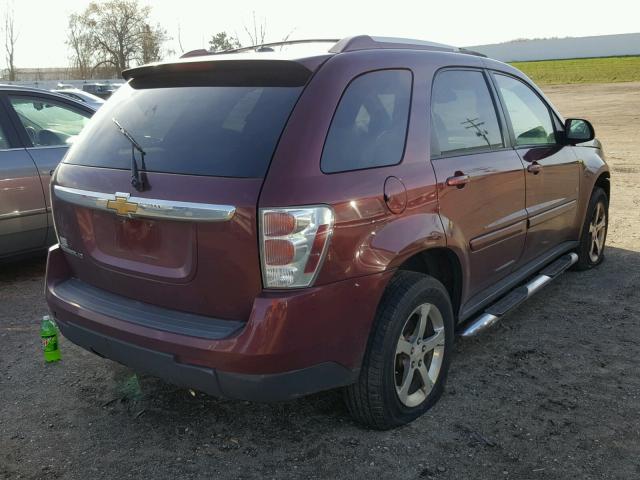 2CNDL63F476239236 - 2007 CHEVROLET EQUINOX LT BURGUNDY photo 4