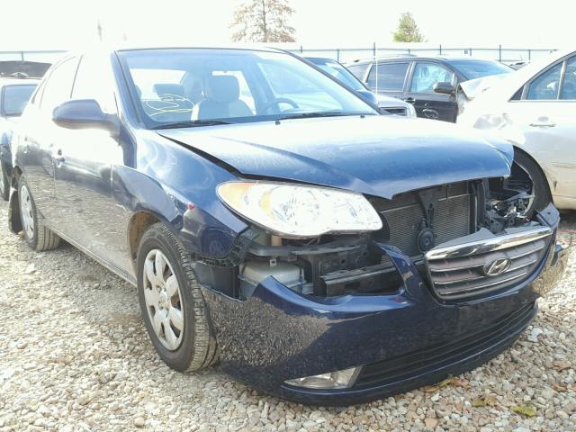 KMHDU46D39U679822 - 2009 HYUNDAI ELANTRA GL BLUE photo 1