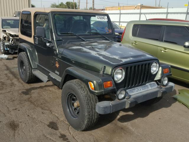 1J4FY49SXWP765483 - 1998 JEEP WRANGLER / GREEN photo 1