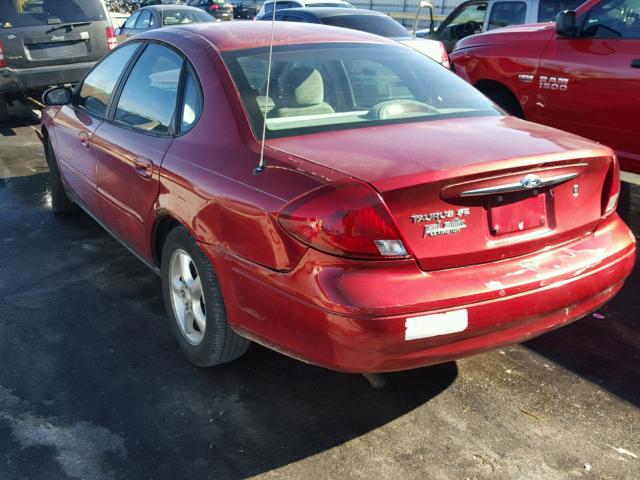 1FAFP55U5YG101719 - 2000 FORD TAURUS SES RED photo 3