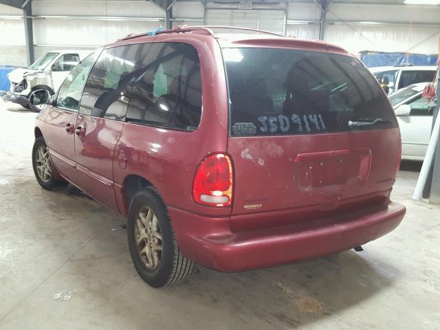 1B4GP45L0WB767068 - 1998 DODGE CARAVAN SE MAROON photo 3