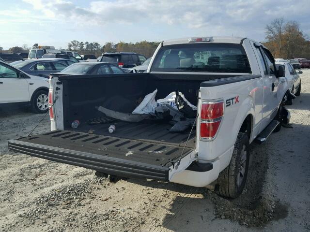 1FTFX1CF6DFB57143 - 2013 FORD F150 SUPER WHITE photo 4