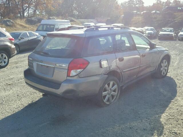 4S4BP61C887309083 - 2008 SUBARU OUTBACK 2. GRAY photo 4