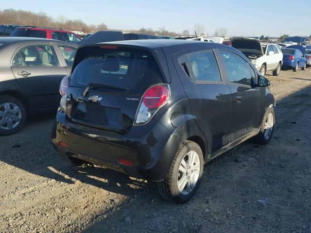 KL8CD6S98EC563568 - 2014 CHEVROLET SPARK 1LT BLACK photo 4