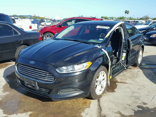 1FA6P0HD4F5125243 - 2015 FORD FUSION SE BLACK photo 2