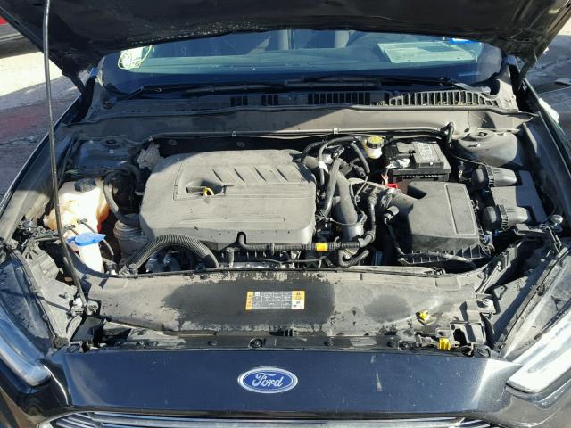 1FA6P0HD4F5125243 - 2015 FORD FUSION SE BLACK photo 7