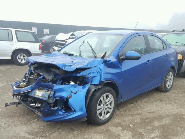1G1JB5SG7H4150609 - 2017 CHEVROLET SONIC LS 蓝色 照片 2