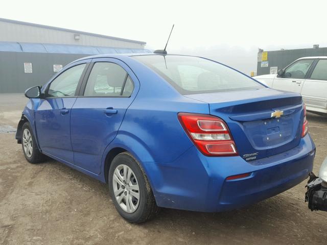 1G1JB5SG7H4150609 - 2017 CHEVROLET SONIC LS 蓝色 照片 3