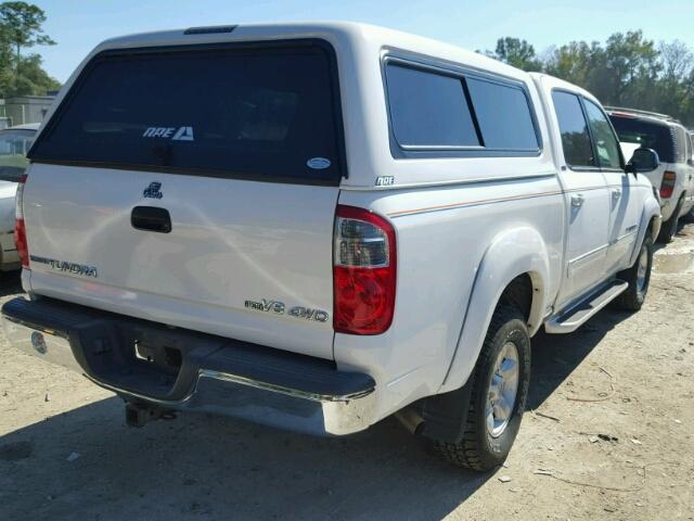 5TBDT44105S477673 - 2005 TOYOTA TUNDRA DOU WHITE photo 4