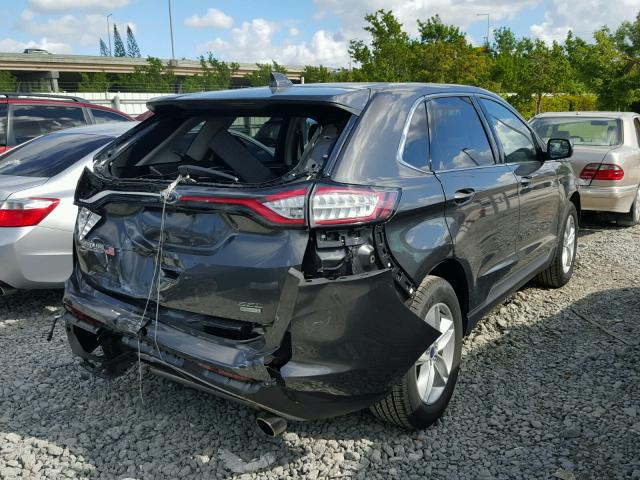 2FMPK3J97GBB25752 - 2016 FORD EDGE SEL BLACK photo 4