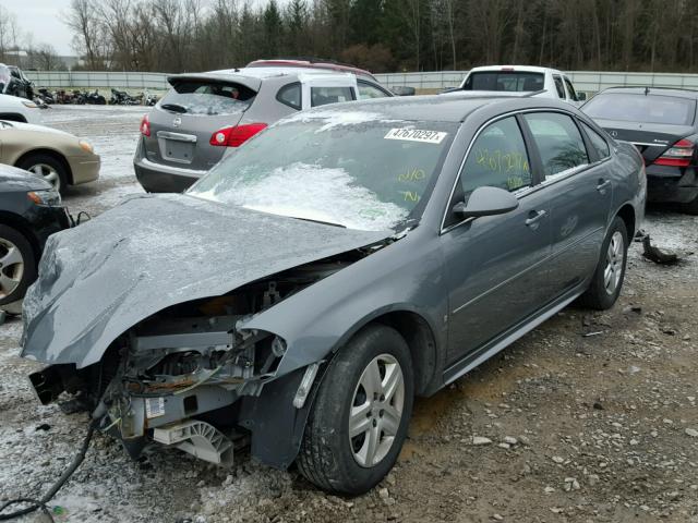 2G1WB57N291250109 - 2009 CHEVROLET IMPALA LS GRAY photo 2