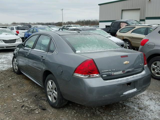 2G1WB57N291250109 - 2009 CHEVROLET IMPALA LS GRAY photo 3