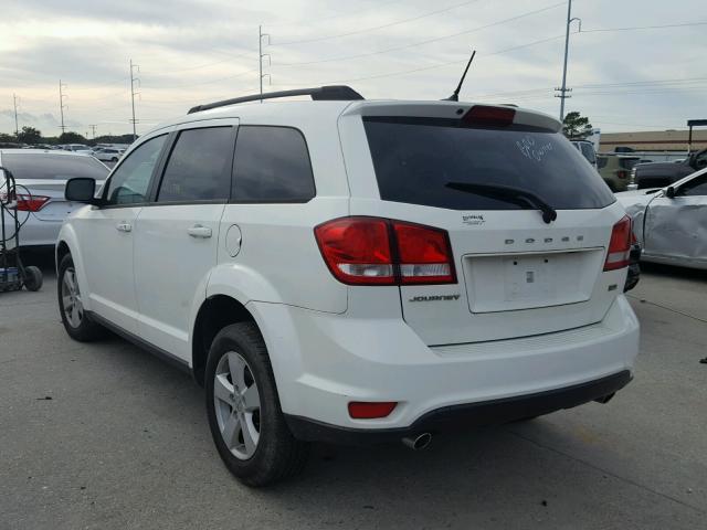 3C4PDCBG0CT184099 - 2012 DODGE JOURNEY SX WHITE photo 3