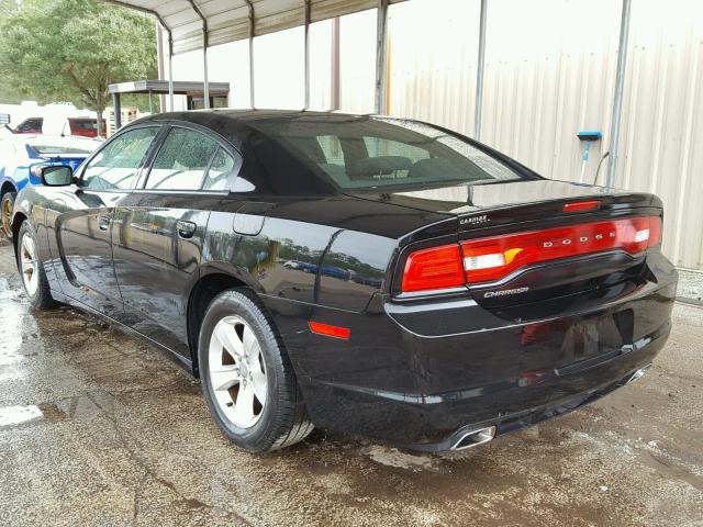 2C3CDXBG5CH189821 - 2012 DODGE CHARGER SE BLACK photo 3