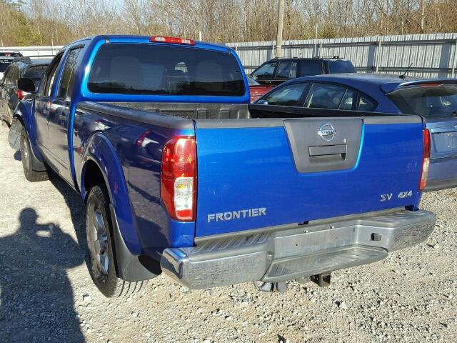 1N6AD0FV7CC403341 - 2012 NISSAN FRONTIER S BLUE photo 3