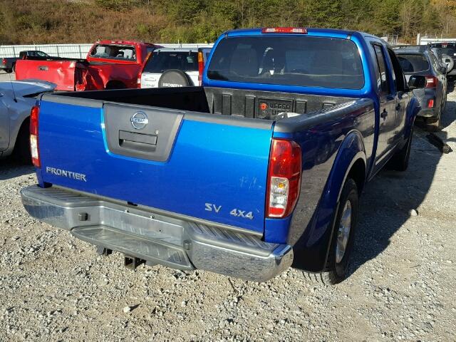 1N6AD0FV7CC403341 - 2012 NISSAN FRONTIER S BLUE photo 4