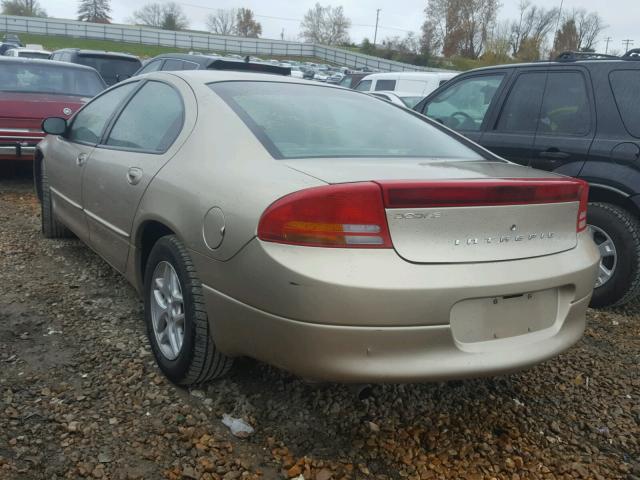 2B3HD46R24H583341 - 2004 DODGE INTREPID S GOLD photo 3
