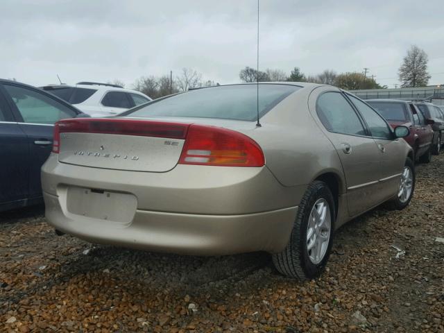 2B3HD46R24H583341 - 2004 DODGE INTREPID S GOLD photo 4